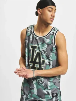 47 Herren Tank Tops MLB Los Angeles Dodgers Sector Repeat Grafton In Camouflage