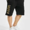Alpha Industries Herren Shorts Basic Ai Foil Print In Schwarz