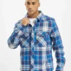 Brandit Herren Hemd Check In Blau