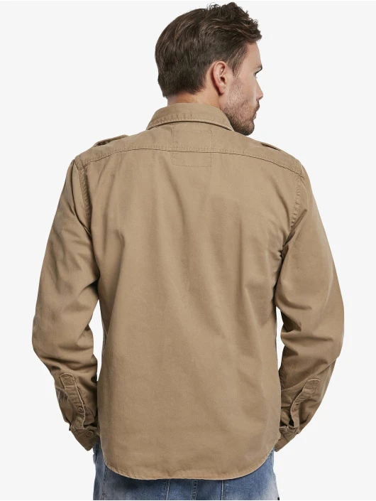 Brandit Herren Hemd Vintage In Braun 2 Brandit Herren Hemd Vintage In Braun – Bild 2