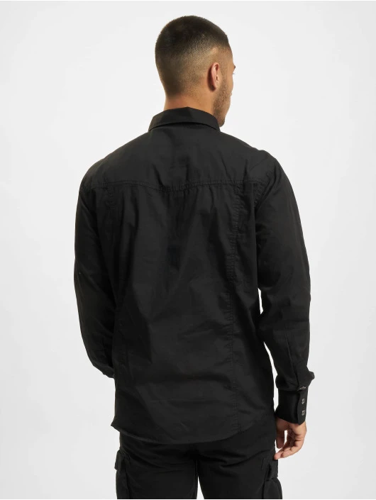 Brandit Herren Hemd Slim In Schwarz 2 Brandit Herren Hemd Slim In Schwarz – Bild 2