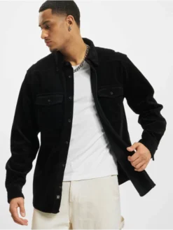 Brandit Herren Hemd Corduroy Classic In Schwarz