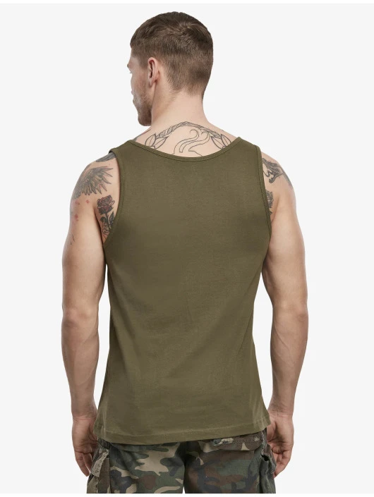 Brandit Herren Tank Tops Premium In Olive 2 Brandit Herren Tank Tops Premium In Olive – Bild 2