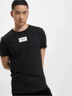 Calvin Klein Herren T-Shirt Small Center Box In Schwarz