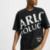CARLO COLUCCI Herren T-Shirt Big Logo In Schwarz