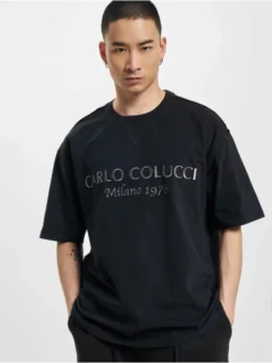 CARLO COLUCCI Herren T-Shirt C3006 In Schwarz