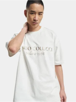 CARLO COLUCCI Herren T-Shirt Oversize In Weiß