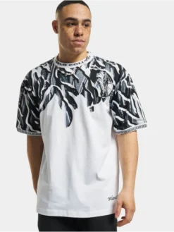 CARLO COLUCCI Herren T-Shirt Oversize Print In Weiß