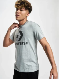 Converse Herren T-Shirt Star Chevron In Grau