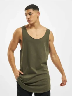 DEF Herren Tank Tops Basic In Olive