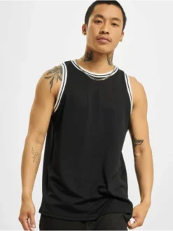 DEF Herren Tank Tops Mesh In Schwarz