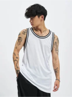 DEF Herren Tank Tops Mesh In Weiß