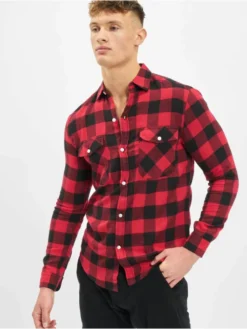 Denim Project Herren Hemd Sami In Rot