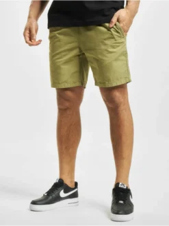 Denim Project Herren Shorts Drawstring Organic In Olive