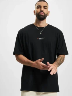 Denim Project Herren T-Shirt Dpdot Cph Oversize In Schwarz