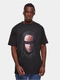 Herren T-Shirt Bad Madonna Heavy Oversized In Schwarz