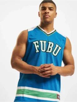 FUBU Herren Tank Tops College Mesh In Blau