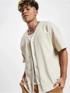 Jack & Jones Herren Hemd Baseball In Beige