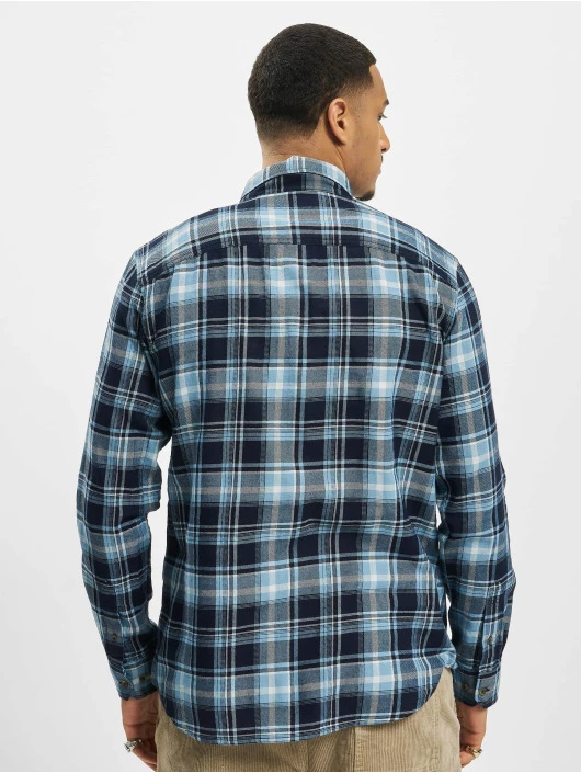 Jack & Jones Herren Hemd Stan Indigo Check In Blau 2 Jack & Jones Herren Hemd Stan Indigo Check In Blau – Bild 2