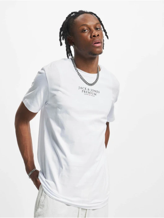 Jack & Jones Herren T-Shirt Archie Crew Neck In Weiß 1 Jack & Jones Herren T-Shirt Archie Crew Neck In Weiß