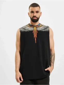 Herren Tank Tops Grizzly Wings Basic In Schwarz