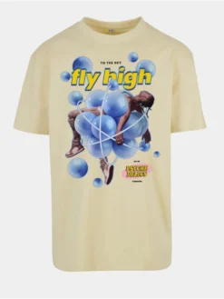 Mister Tee Herren T-Shirt Psychadelic Oversize In Gelb