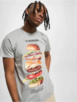 Mister Tee Herren T-Shirt A Burger In Grau