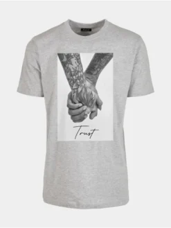 Mister Tee Herren T-Shirt Trust 2.0 In Grau