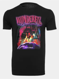Mister Tee Herren T-Shirt Wonderful In Schwarz