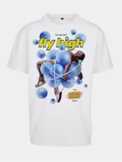 Mister Tee Herren T-Shirt Psychadelic Oversize In Weiß