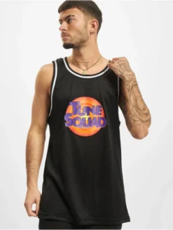 Mister Tee Herren Tank Tops Space Jam Tune Squad Logo Mesh In Schwarz