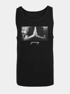 Mister Tee Herren Tank Tops Pray In Schwarz
