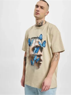 Herren T-Shirt Le Papillon Oversize In Beige