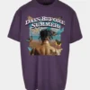 Herren T-Shirt Days Before Summer Oversize In Violet