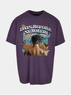 Herren T-Shirt Days Before Summer Oversize In Violet