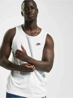 Nike Herren Tank Tops Club In Weiß