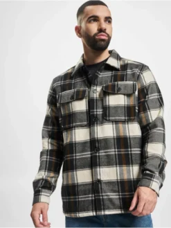 Only & Sons Herren Hemd Ash Check In Grau