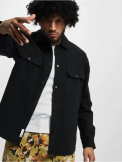 Only & Sons Herren Hemd Team Fabric In Schwarz