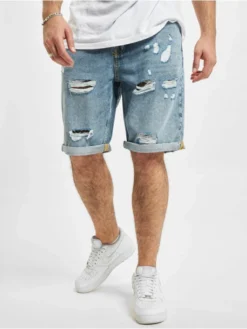 Only & Sons Herren Shorts OnsAvi Life Loose Damage St8681 In Blau