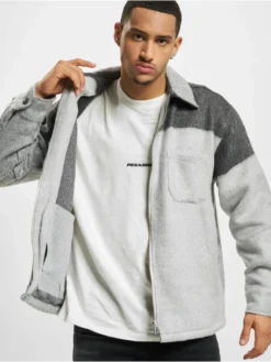 Pegador Herren Hemd Bale Logo Embroidery Heavy Flannel In Grau