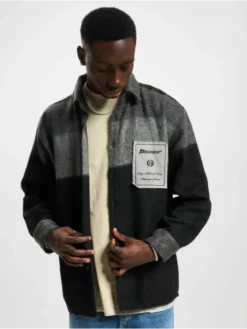 Pegador Herren Hemd Flato Patch Heavy Flannel In Schwarz