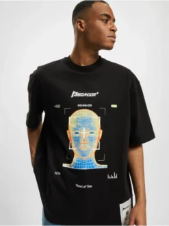 Pegador Herren T-Shirt Thermal Oversized In Schwarz