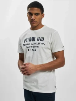 Petrol Industries Herren T-Shirt Fresno In Weiß