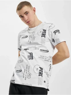 Petrol Industries Herren T-Shirt All Over Print In Weiß