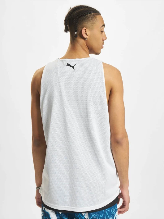 Puma Herren Tank Tops Give And Go In Weiß 2 Puma Herren Tank Tops Give And Go In Weiß – Bild 2