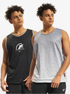 Reebok Herren Tank Tops BB Iverson Bball Jersey In Schwarz