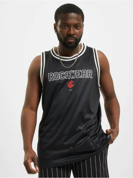 ROCAWEAR Herren Tank Tops Jackson In Schwarz 1 ROCAWEAR Herren Tank Tops Jackson In Schwarz