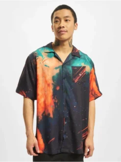 Herren Hemd Nebula In Schwarz