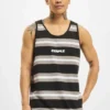 Herren Tank Tops Striped In Schwarz
