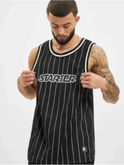 Starter Herren Tank Tops Pinstripe In Schwarz